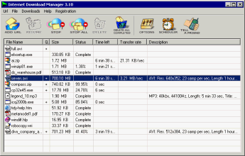 Main program window